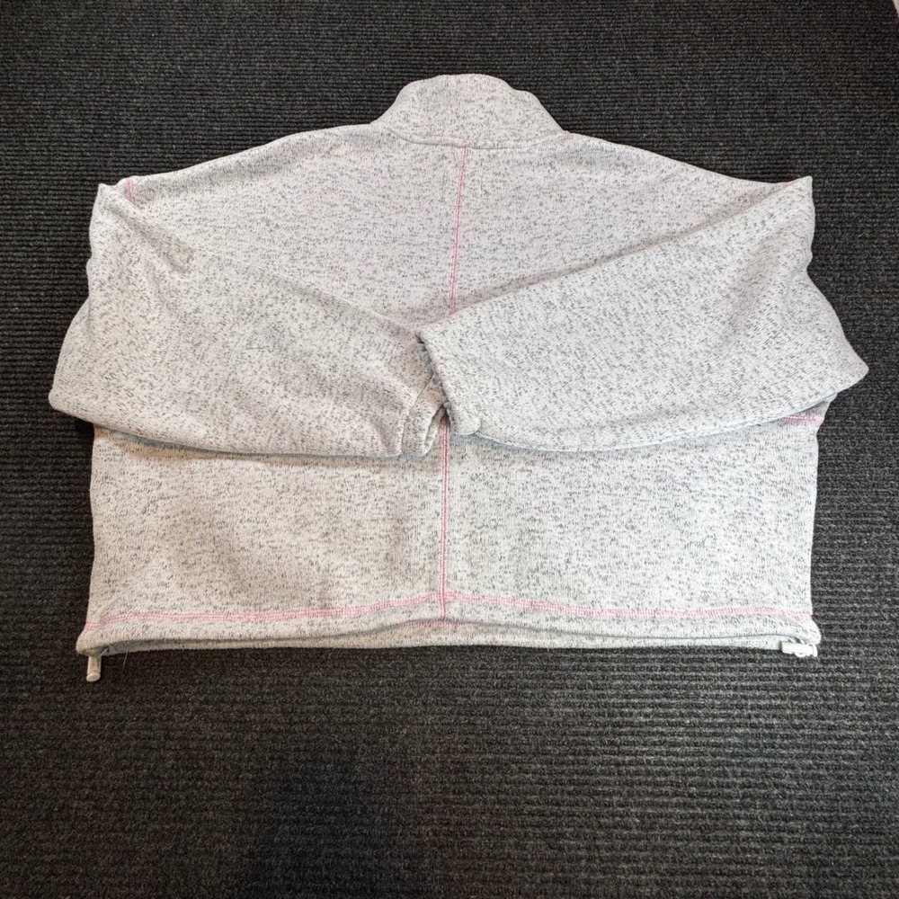 Thread & Supply Grey Pink‎ Hivo Pink Frosting Quarter Zip Fleece Pullover XL - Picture 2 of 8